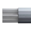 Ducto De Media Caña Thorsman DMCPVCAL Base De PVC Tapa De Aluminio 2.5m