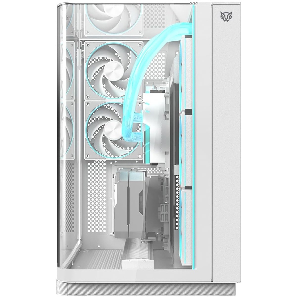 Gabinete Balam Rush Tank Expert Curve 7800 Midi-Tower ATX/Micro-ATX/Mini-ITX USB 2.0/3.0 sin Fuente 5 Ventiladores Instalados