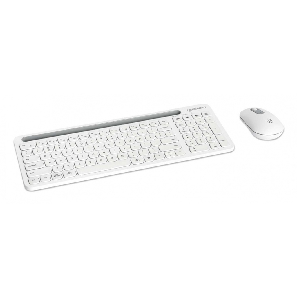 Kit de Teclado y Mouse Manhattan 180580 RF Inalámbrico Bluetooth Inglés