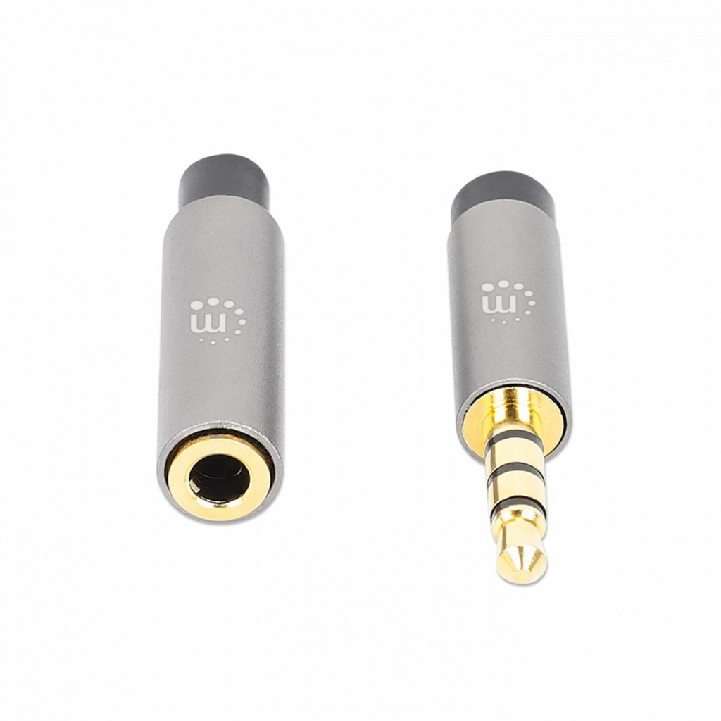 Cable Extensión Auxiliar Manhattan 356039 3.5mm Macho - 3.5mm Hembra 2 Metros