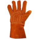 Guantes de Carnaza Largo Surtek SYS-GCAL Refuerzo en Palma Resistente a Abrasión y Temperaturas Moderadas