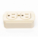 Contacto Dúplex Surtek SYS-136404 127 Vca 15 A Max. Para Sobreponer 