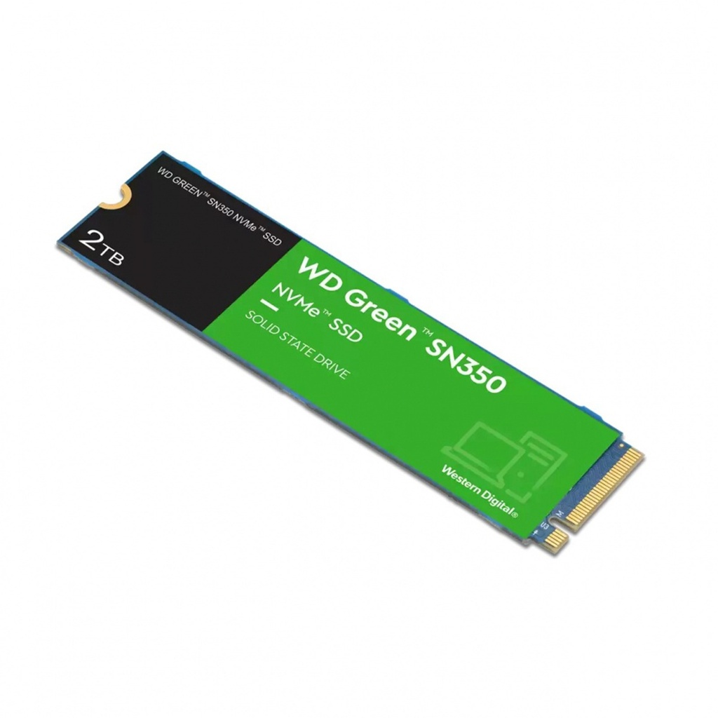 Unidad SSD WD Green SN350 NVMe 2TB M.2 3000 MB/s Escritura 3200 MB/s Lectura PCI Express 3.0