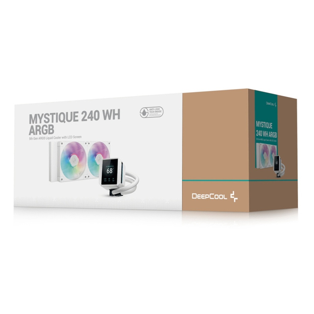 Enfriamiento Líquido Para CPU DeepCool MYSTIQUE 240 LX240 2x 120mm hasta 2400RPM