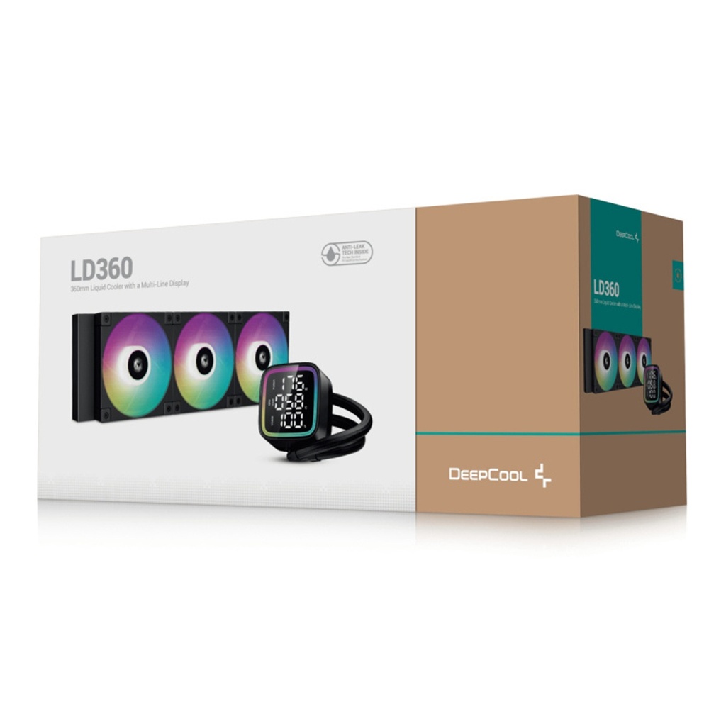 Enfriamiento Líquido Para CPU DeepCool LD360 3x 120mm Hasta 2400RPM