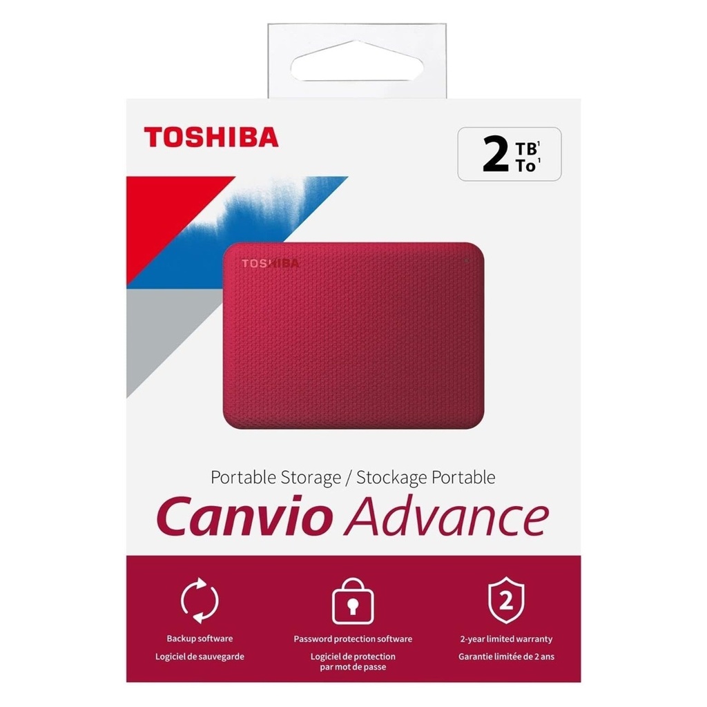 Disco Duro Externo Toshiba Canvio Advance V10 2.5" 2TB USB Para Mac/PC