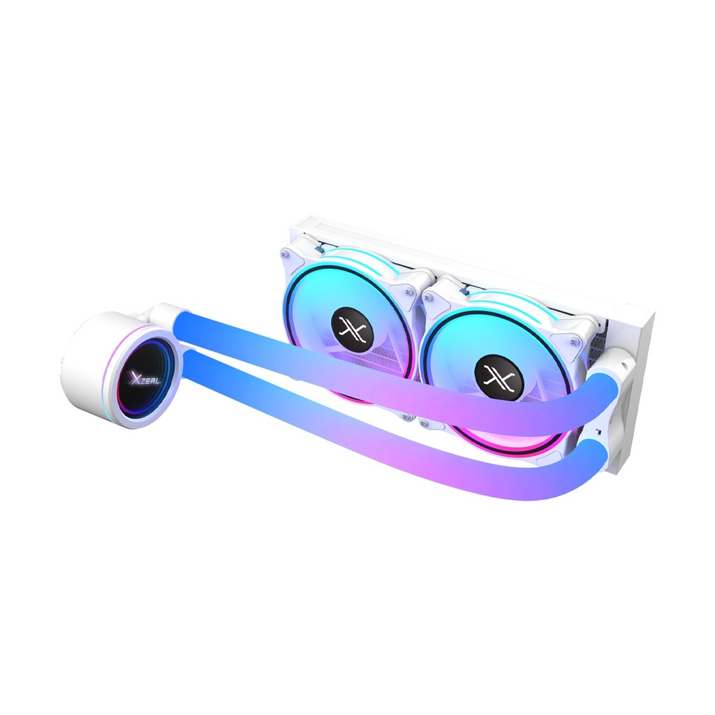 Enfriamiento Líquido Para CPU Xzeal XZ413 2x 120mm Hasta 1800RPM