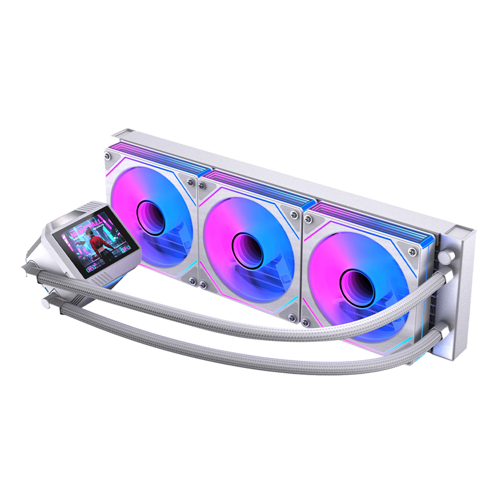 Enfriamiento Líquido Para CPU Naceb NA-0657B Vision Boreal 3x 120mm Hasta 1800RPM 