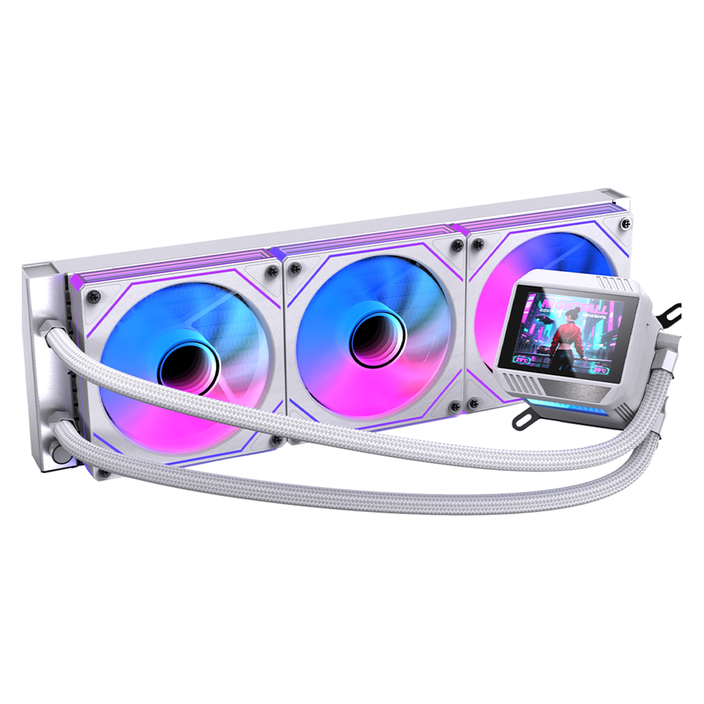 Enfriamiento Líquido Para CPU Naceb NA-0657B Vision Boreal 3x 120mm Hasta 1800RPM 