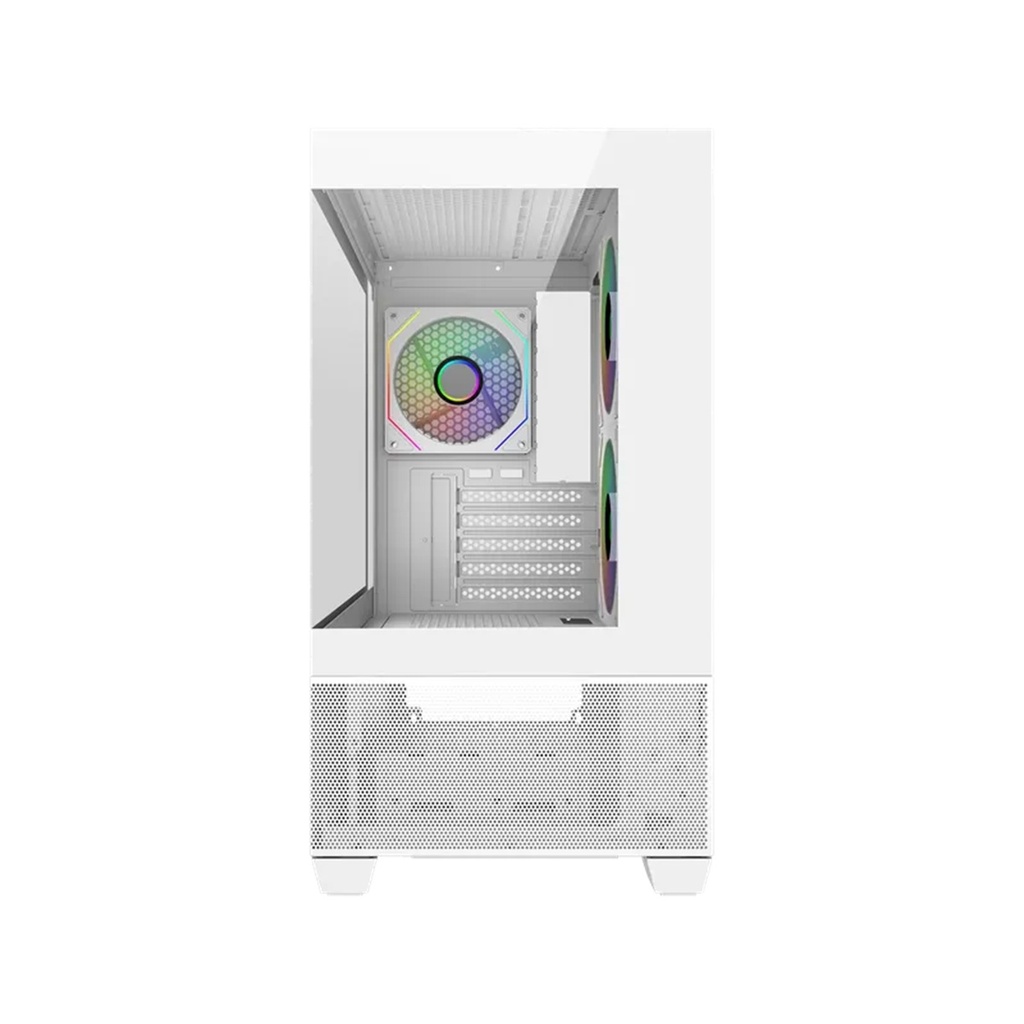 Gabinete Cooler Master Elite 490 Micro ATX/ITX Cristal Templado 1x USB C 2x USB 3.0 3 Ventiladores