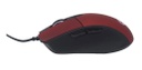 Mouse Naceb Óptico NA-0115 Alámbrico USB 2400DPI Rojo