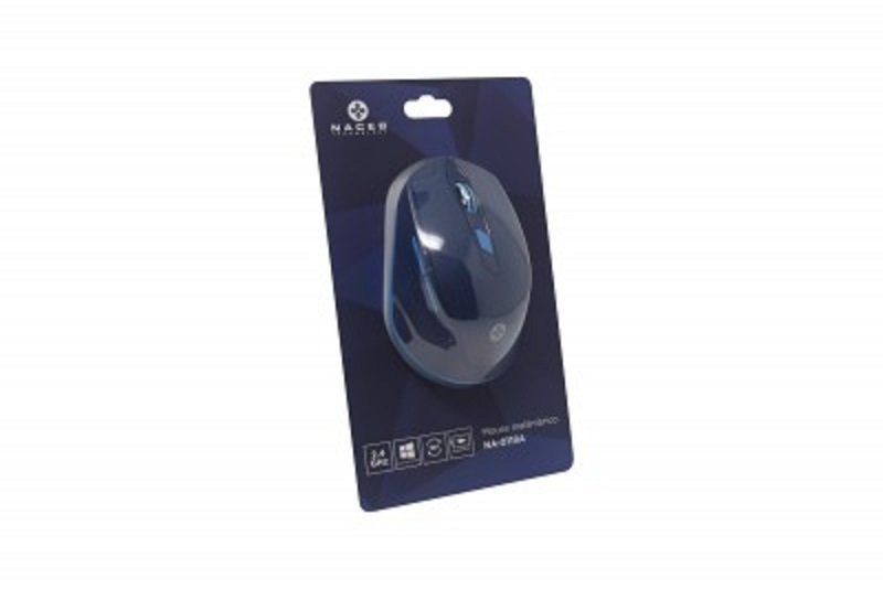 Mouse Naceb Óptico NA-0119 Inalámbrico USB 1600DPI Azul