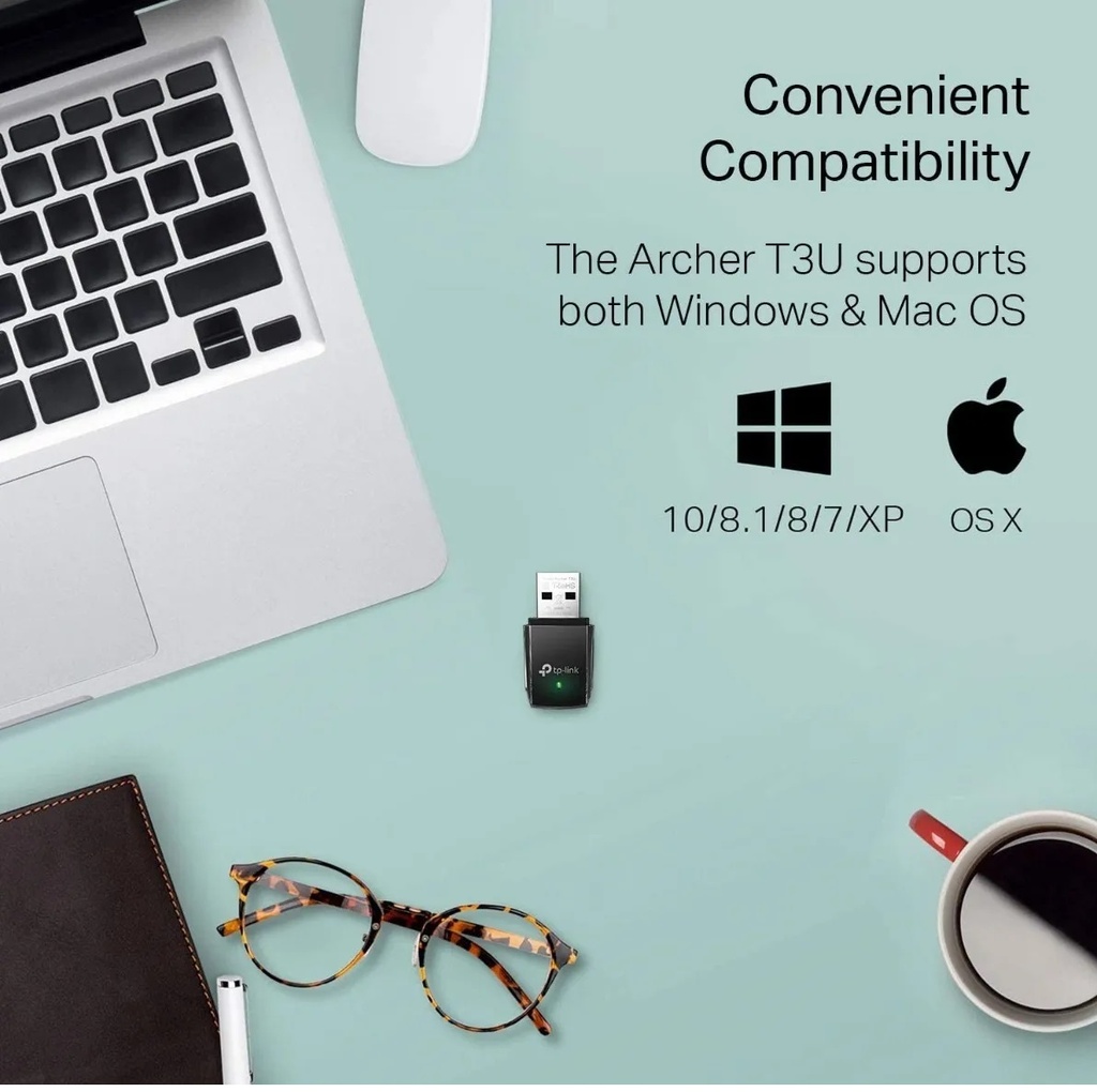 Mini Adaptador Usb Mini Tp Link Inalámbrico Mu-mimo Dualband