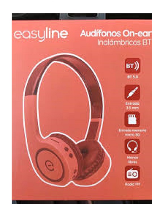 Audífonos On-ear Inalambricos 3.5mm Easy Line con Micrófono EL-995272 Bluetooth