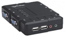 Switch KVM conmutador Manhattan de 4 Puertos USB VGA