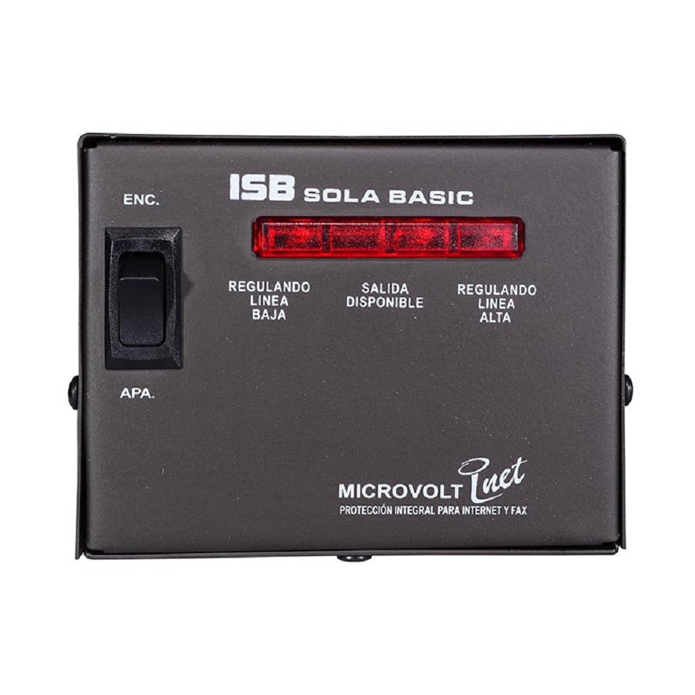 Regulador Industrias Sola Basic Microvolt Inet 2000VA Entrada 100-127V 4 Salidas