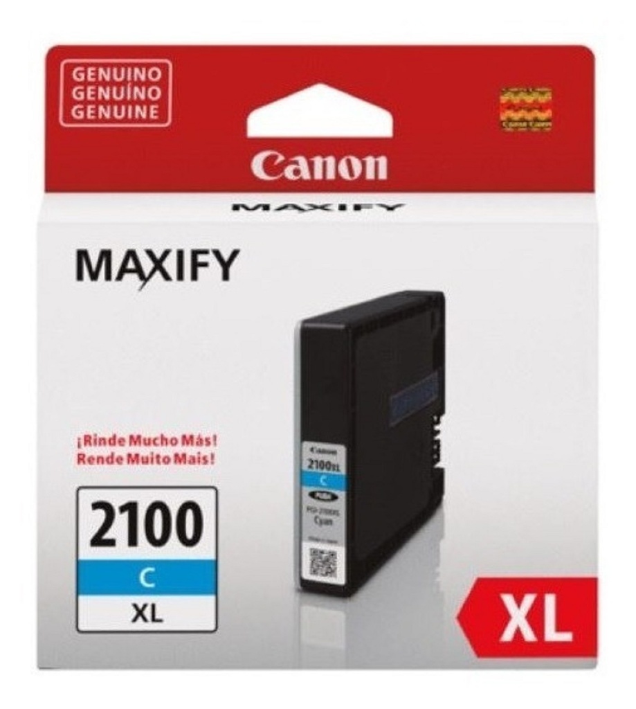Cartucho de Tinta Canon Cian Modelo PGI-2100XL 19.3ml