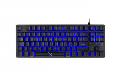 Teclado gaming xzeal alámbrico xst-300, rgb tres colores distintos, 1.5m de cable reforzado, función multimedia, (xsatga1b)