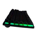 Teclado Multimedia Gamer Vorago Kb503 Retroiluminado Led Rainbow AntiGhosting Ucb 2.0 Color Negro