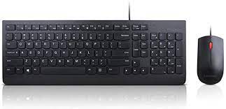 Combo De Teclado Y Mouse Con Cable Essential De Lenovo