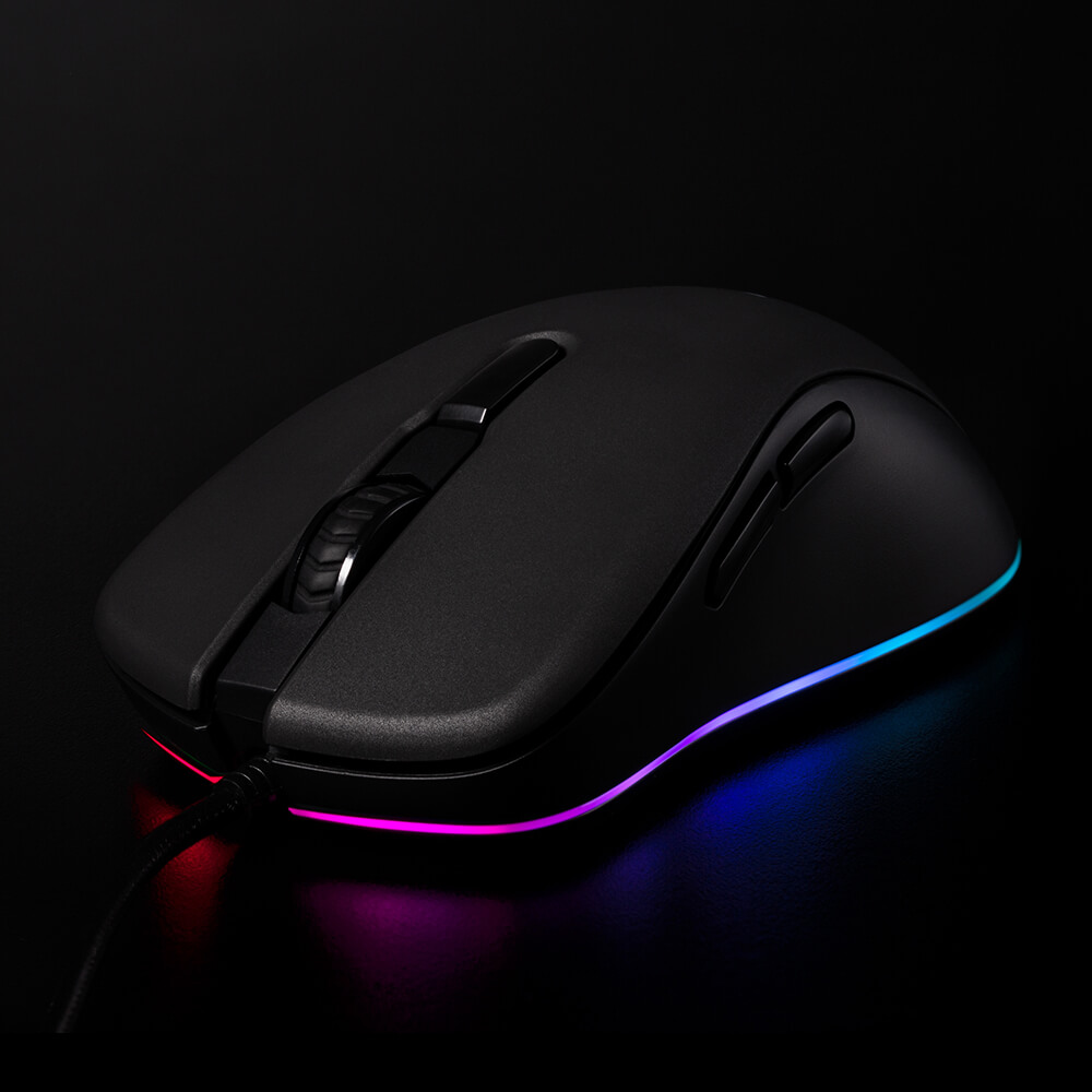 Mouse Gamer Balam Rush Theron Alámbrico USB 6000 DPI Negro