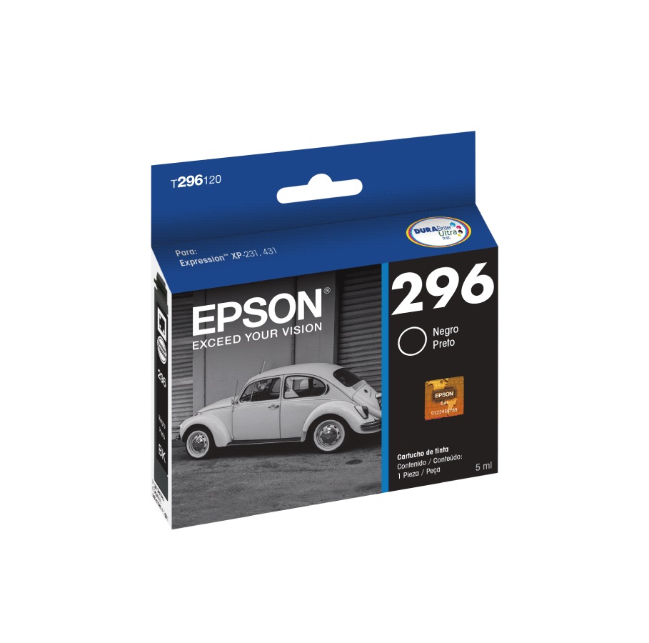 Cartucho de Tinta Epson 296 Negro Modelo T296120-AL