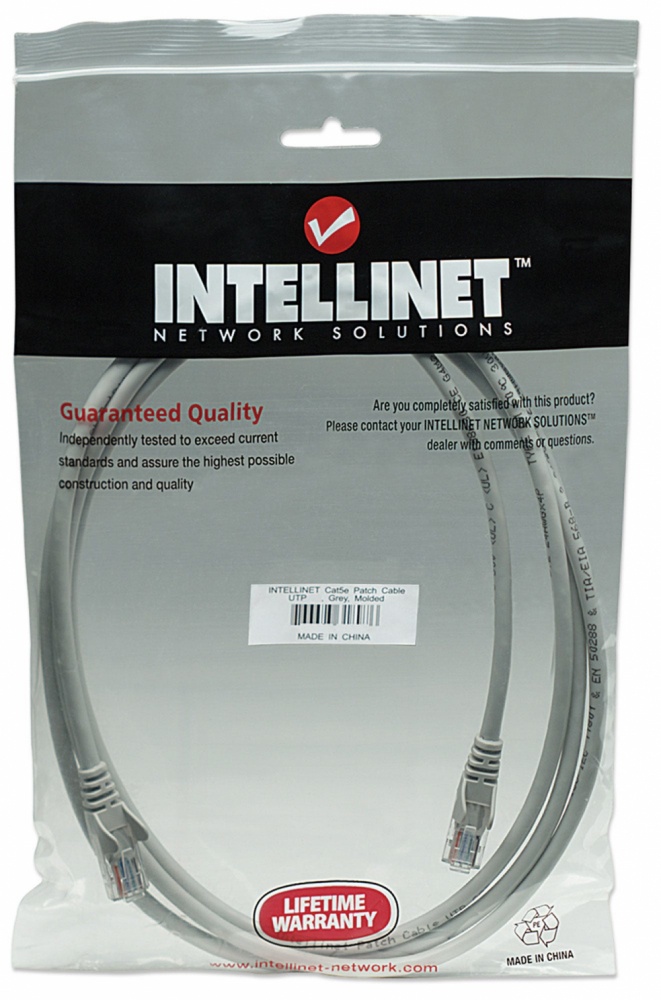 Cable Patch Intellinet Cat5e UTP 100% Cobre RJ-45 - RJ-45 5 Mts