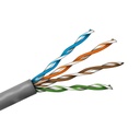 Bobina utp cat5e wam conductor cca 305 mts uso interior cubierta color gris