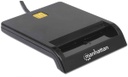 Lector de Tarjetas Inteligentes Contacto Externo USB Manhattan