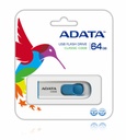 Memoria USB Adata C008 64GB USB 2.0 Azul/Blanco (ac008-64g-rwe)