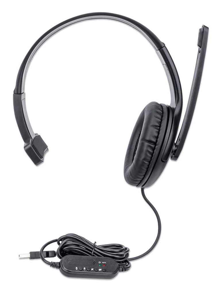 Audífono USB Monoaural Con Micrófono