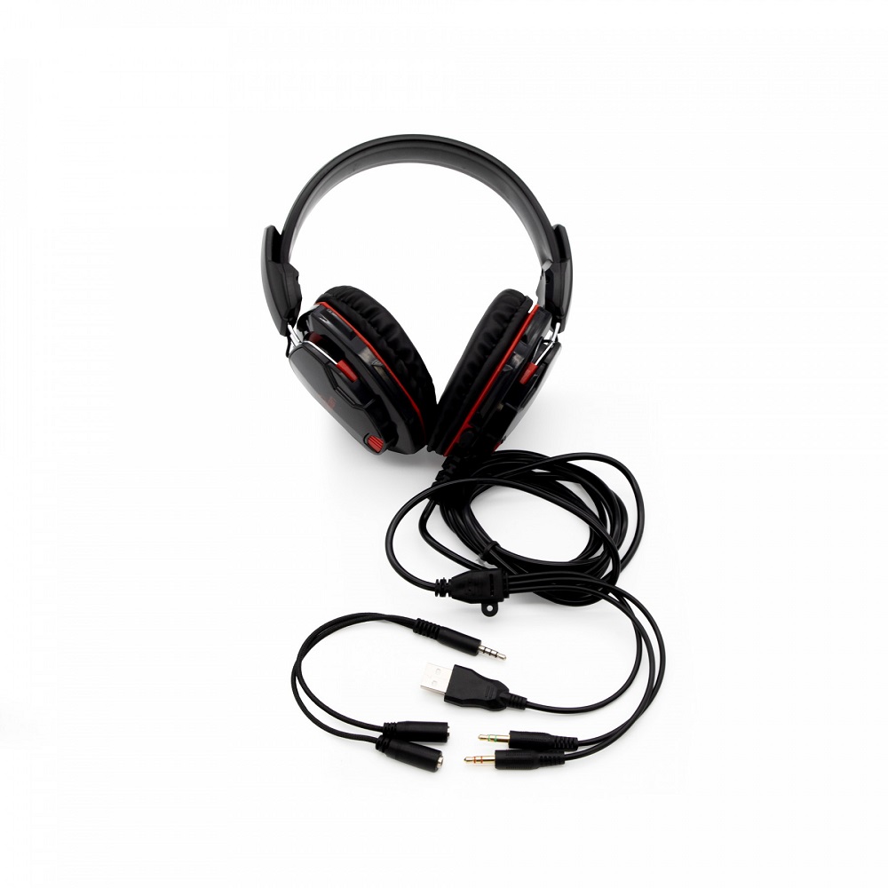 Audifonos Gaming Yeyian Tempest Serie 2000 YH2000 USB 3.5mm LED Micrófono