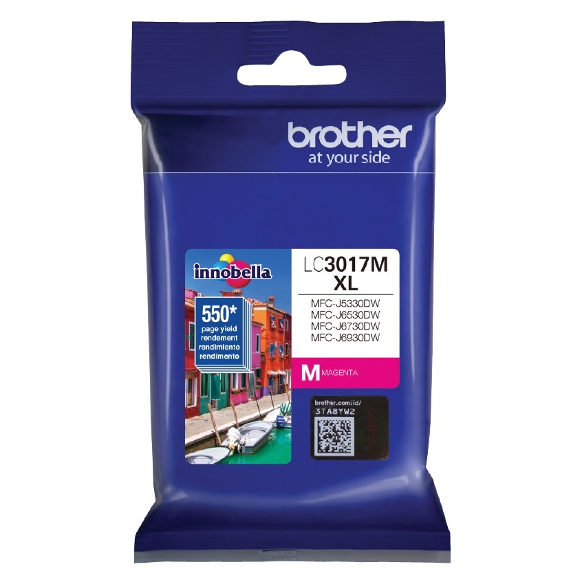 Cartucho Brother de Alto Rendimiento LC3017M Magenta 550 Páginas