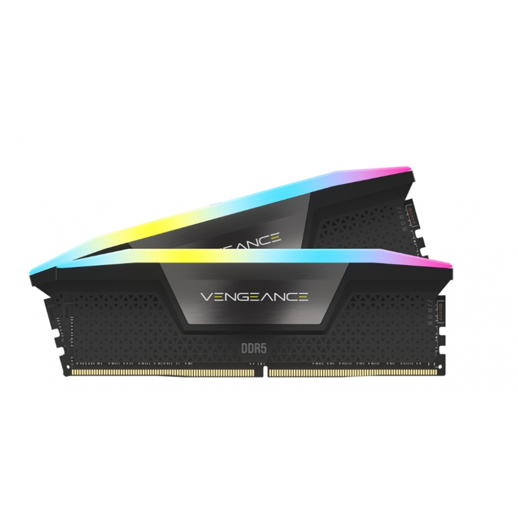 Kit Memoria RAM Corsair Vengeance RGB DDR5 5200MHz 64GB 2 x 32GB CL40 XMP