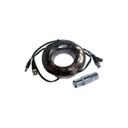Cable de video y energia de 20 mts saxxon coaxial siames bnc macho