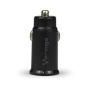 Cargador para auto vorago tipo c 20w/usb a carga rapida 3.0 au-305-bk