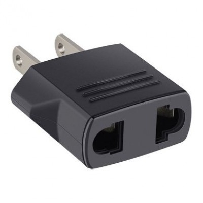 Adaptador brobotix de corriente europeo a americano, negro