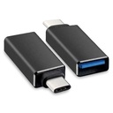 Adaptador brobotix usb-c machoa usb-a v3.0 hembra, color negro