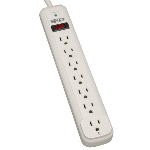 Tripp Lite STRIKER Supresor de Picos / Sobretension, 1080 Joules, 7 Contactos (Capacidad para 1 Transformador), Cable de 1.83 m