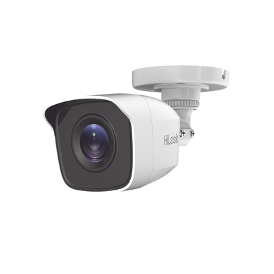 Camara de vigilancia hilook tipo bala, 5mp, 20m ir, metalica para exterior, ip66, lente 2.8mm, blanca