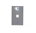 Tapa xcase (faceplate) para caja de pared de 1 perforacion, blanca