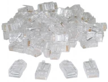 Paquete plug rj45 cat5 xcase con 100pzs