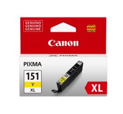Tanque de tinta canon cli-151 xl amarillo, ix6810, p7210, ip8712