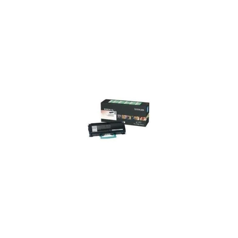 Toner laser lexmark color negro rendimiento estandar e260a11l