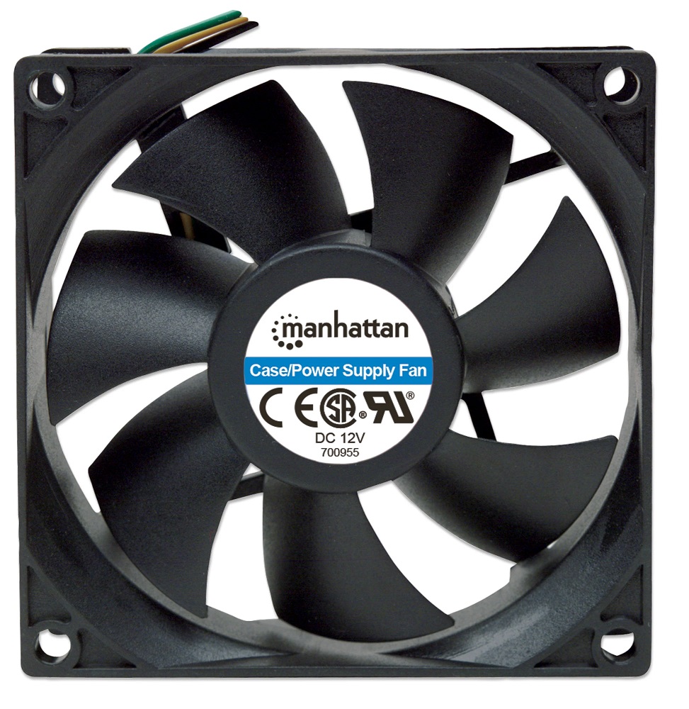 Ventilador Manhattan 80mm 3 Pines para Gabinete