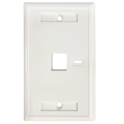 Tapa intellinet para caja 1 perforación etiqueta color blanco