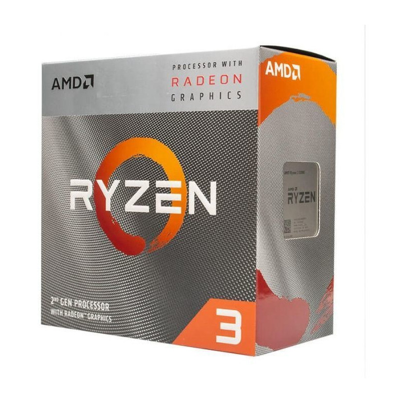 Procesador AMD Ryzen 3 3200G con Gráficos Radeon Vega 8 S-AM4 3.60GHz Quad-Core 4MB L3 con Disipador Wraith Stealth