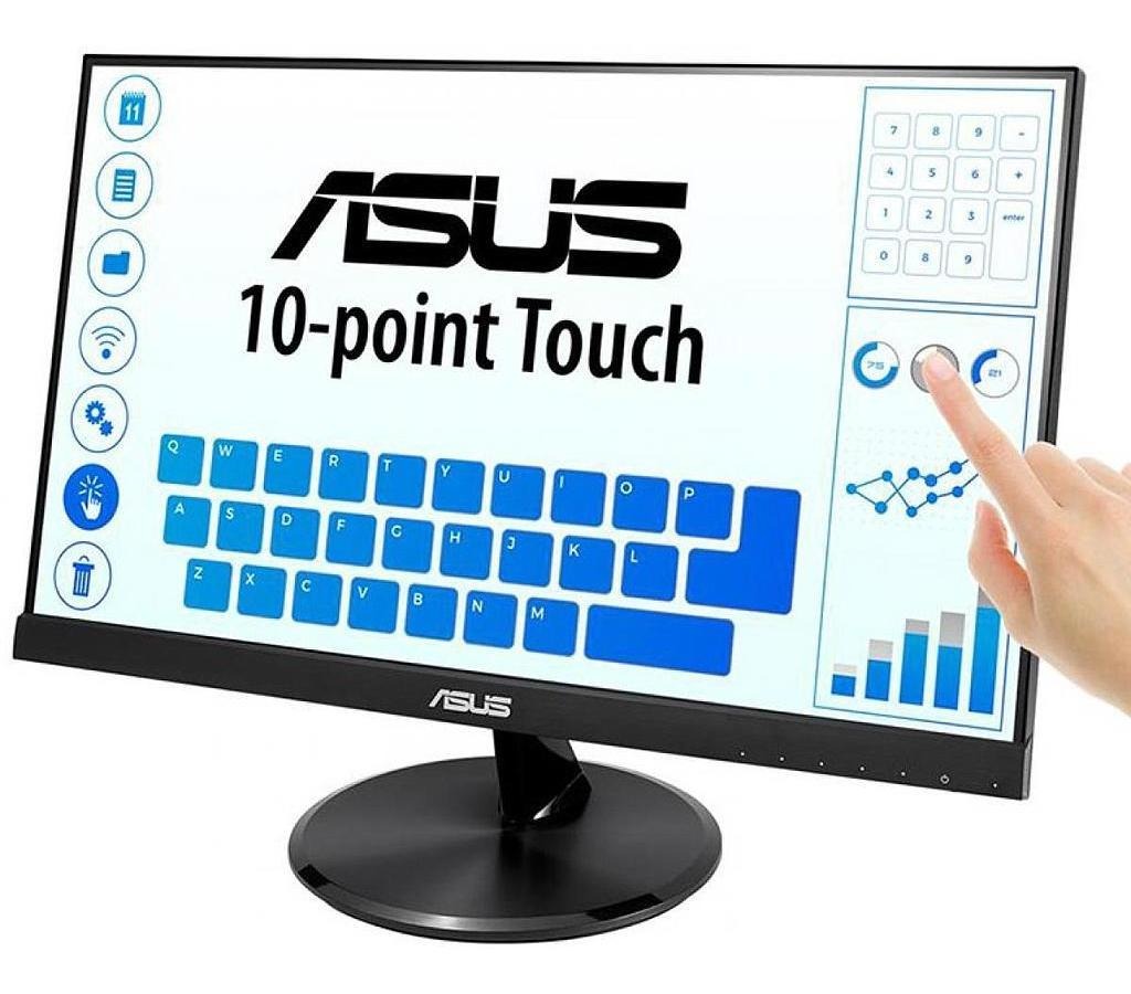 Monitor touch asus 21.5" vt229h 1920x1080 fhd hdmi vga multitactil 10 puntos con bocinas 2x1.5w
