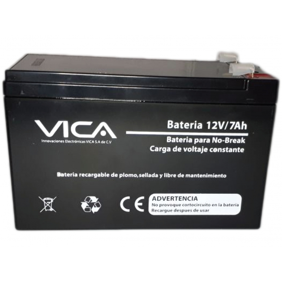 Batería De Reemplazo Vica Para No Break VICA 12V-7AH 12V 7Ah