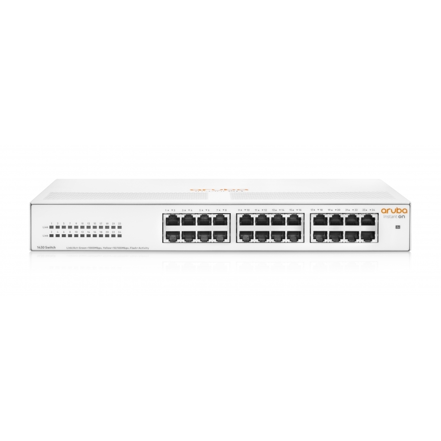 Switch hpe aruba instant on 1430 con 24 puertos rj45 10 100